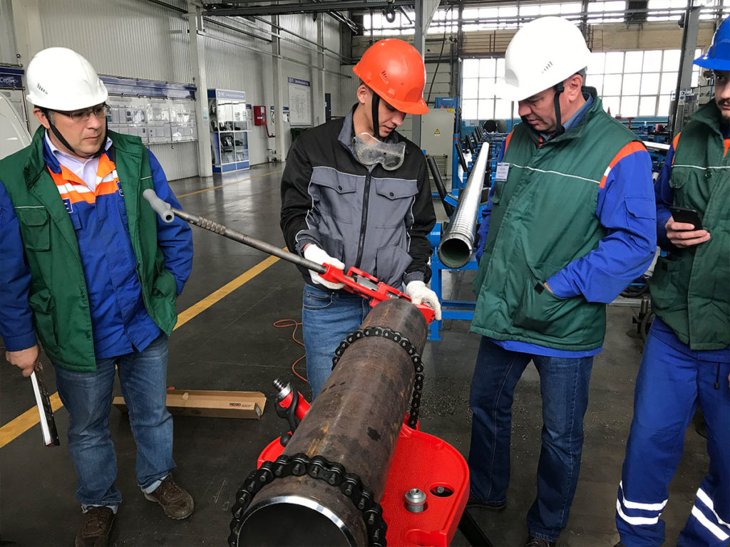 Провели демонстрацию инструментов RIDGID в крупнейшем предприятии